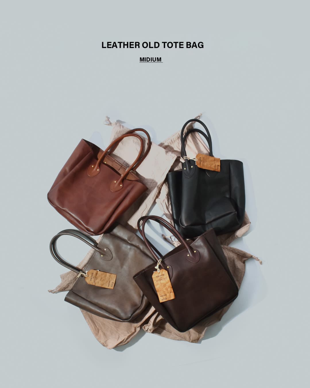 VASCO(ヴァスコ)OLD OIL レザー オールド トートバッグ ミディアム “LEATHER OLD TOTE BAG MIDIUM” vs-268l
