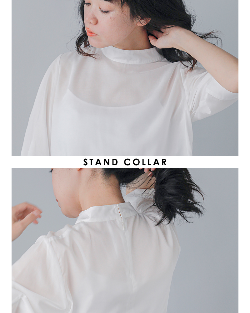 whyto(�z���C�g)�x���}�b�N�X�X�^���h�J���[���v���[�c�u���E�X�gHEMPLEATSBLOUSE�hwht21fbl4004