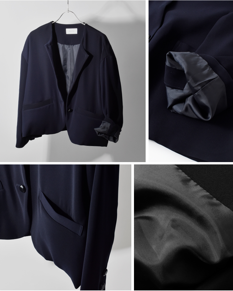 whyto(�z���C�g)�m�[�J���[�{�^���W���P�b�g�gnocollarbuttonjacket�hwht24fjk4035