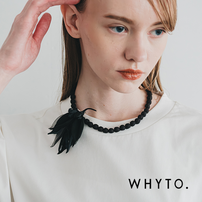whyto(�z���C�g)2way�V�A�[���[�t�l�b�N���X�u���[�`�g2waysheerleafnecklace/brooch�hwht25fac4012