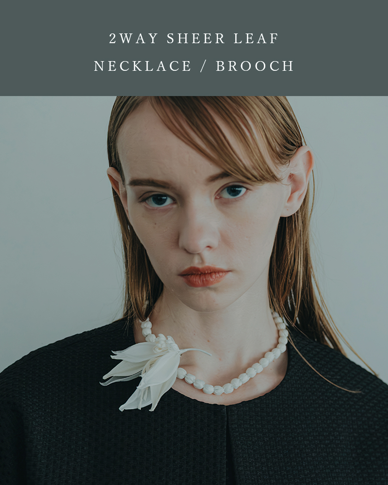 whyto(�z���C�g)2way�V�A�[���[�t�l�b�N���X�u���[�`�g2waysheerleafnecklace/brooch�hwht25fac4012