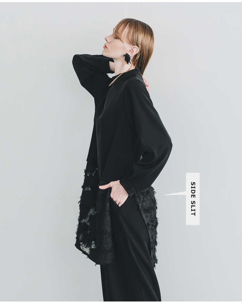 whyto(�z���C�g)���[�X�R���r�l�[�V�����V���[�g�h���X�glacecombinationshortdress�hwht25fbl4078