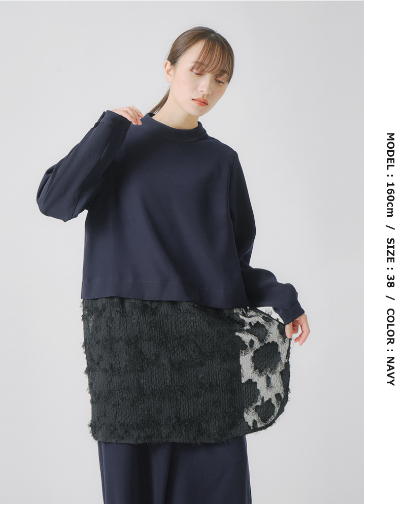 whyto(�z���C�g)���[�X�R���r�l�[�V�����V���[�g�h���X�glacecombinationshortdress�hwht25fbl4078