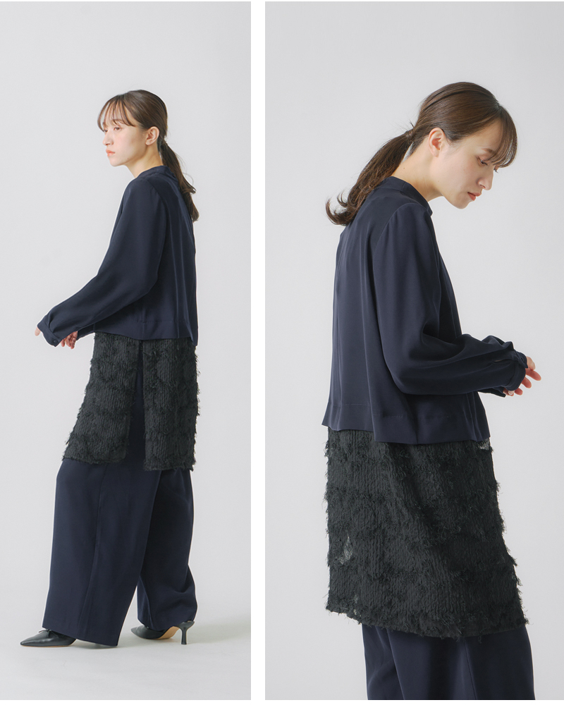 whyto(�z���C�g)���[�X�R���r�l�[�V�����V���[�g�h���X�glacecombinationshortdress�hwht25fbl4078