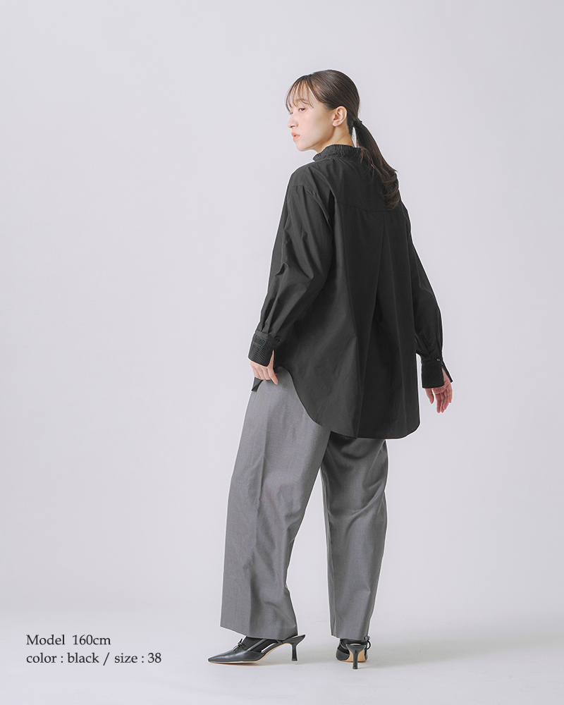 whyto(�z���C�g)�v���[�c�f�U�C���u���E�X�gpleatsdesignblouse�hwht25fbl4083