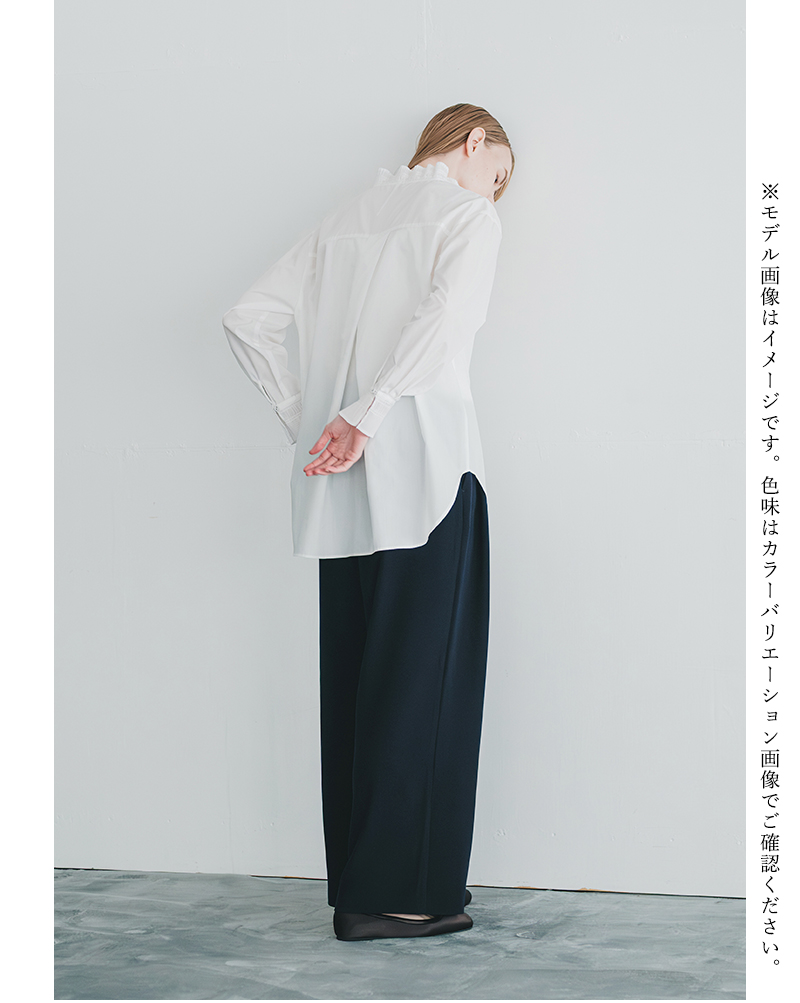 whyto(�z���C�g)�v���[�c�f�U�C���u���E�X�gpleatsdesignblouse�hwht25fbl4083