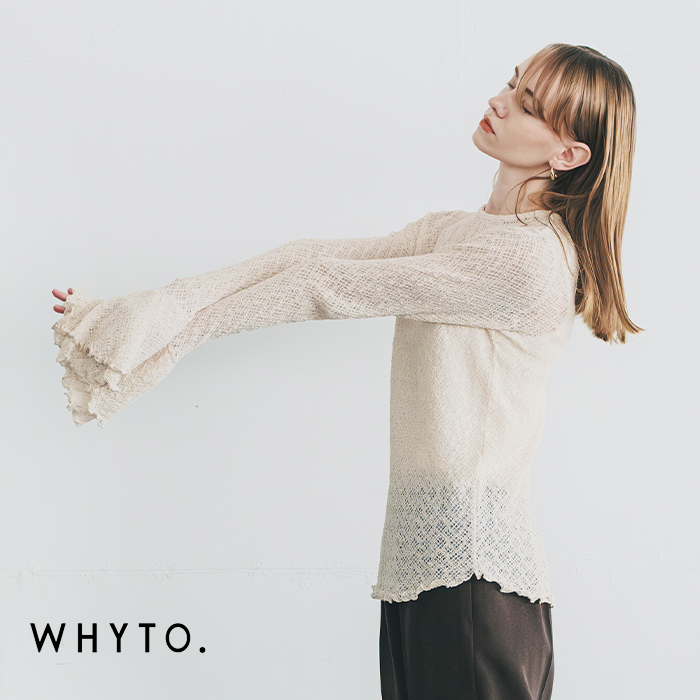 whyto(�z���C�g)�t�����t���A���[�X�g�b�v�Xfrillflarelacetopswht25fcs4004