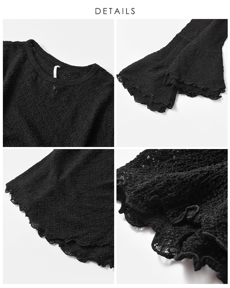 whyto(�z���C�g)�t�����t���A���[�X�g�b�v�Xfrillflarelacetopswht25fcs4004