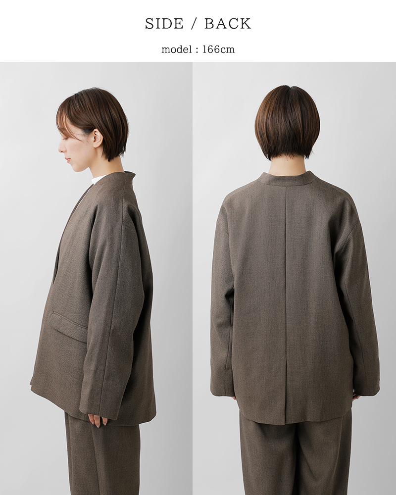 whyto(�z���C�g)�V�b�N�c�C�[�h�I�[�o�[�W���P�b�g�gchictweedoverjacket�hwht25fjk4049