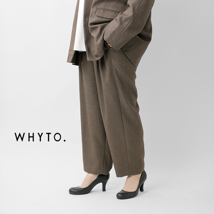 whyto(�z���C�g)�V�b�N�c�C�[�h���E���h�g���E�U�[�p���c�gchictweedroundtrouser�hwht25fpt4057