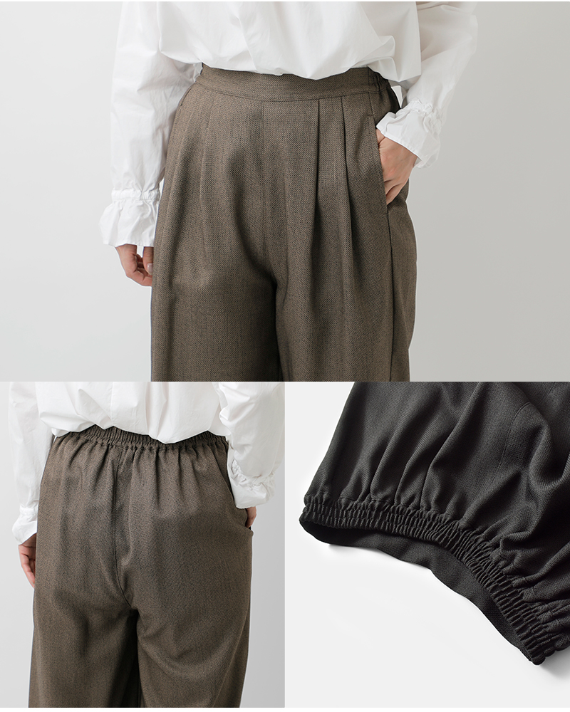 whyto(�z���C�g)�V�b�N�c�C�[�h���E���h�g���E�U�[�p���c�gchictweedroundtrouser�hwht25fpt4057