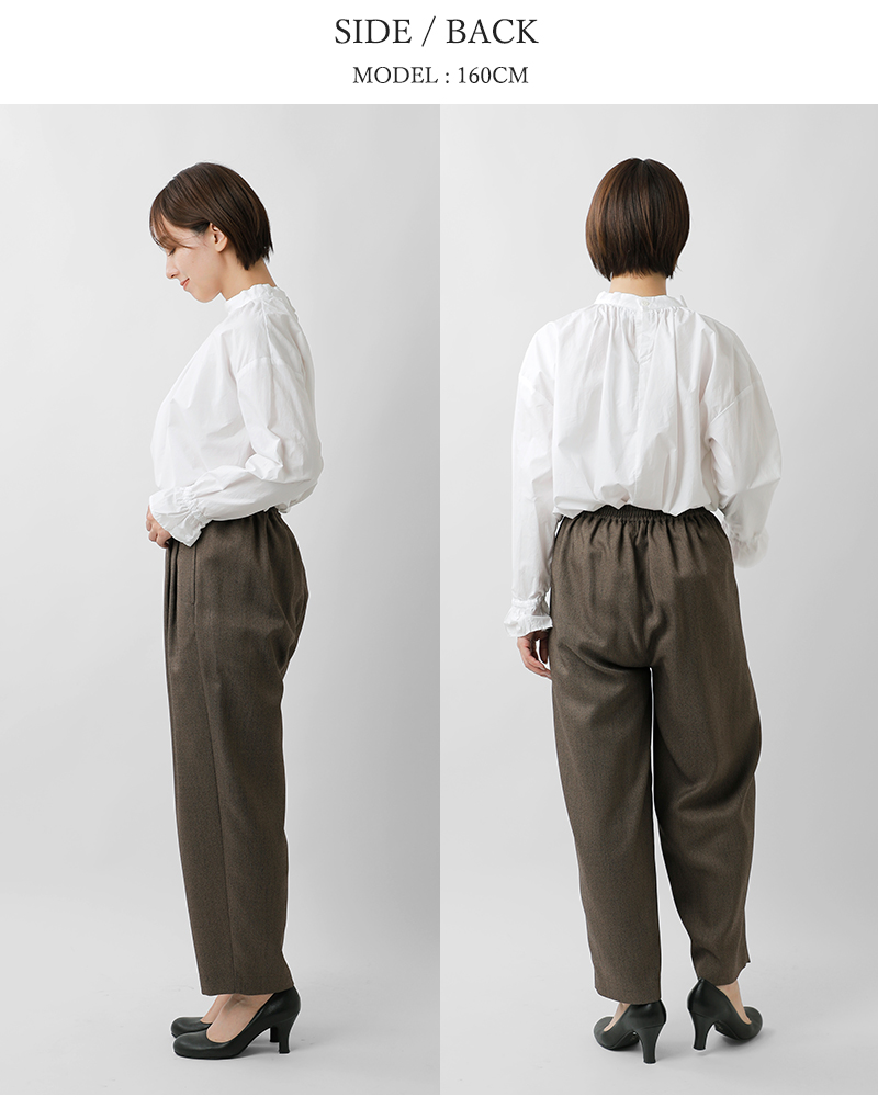 whyto(�z���C�g)�V�b�N�c�C�[�h���E���h�g���E�U�[�p���c�gchictweedroundtrouser�hwht25fpt4057