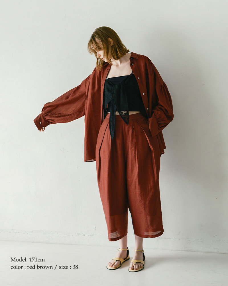 whyto(ホワイト)シアーボリュームブラウス“sheervolumeblouse”wht25hbl4065