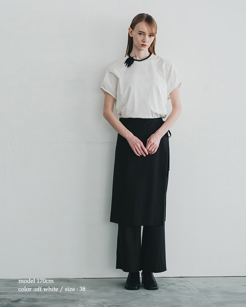 whyto(�z���C�g)�R�b�g���h���b�v�t�����`�X���[�uT�V���cdropfrenchsleevesteewht25hbl4071