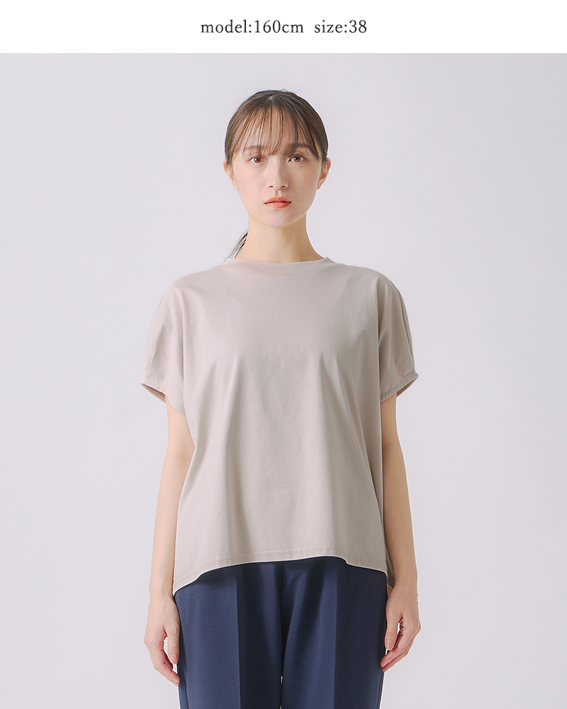 whyto(�z���C�g)�R�b�g���h���b�v�t�����`�X���[�uT�V���cdropfrenchsleevesteewht25hbl4071