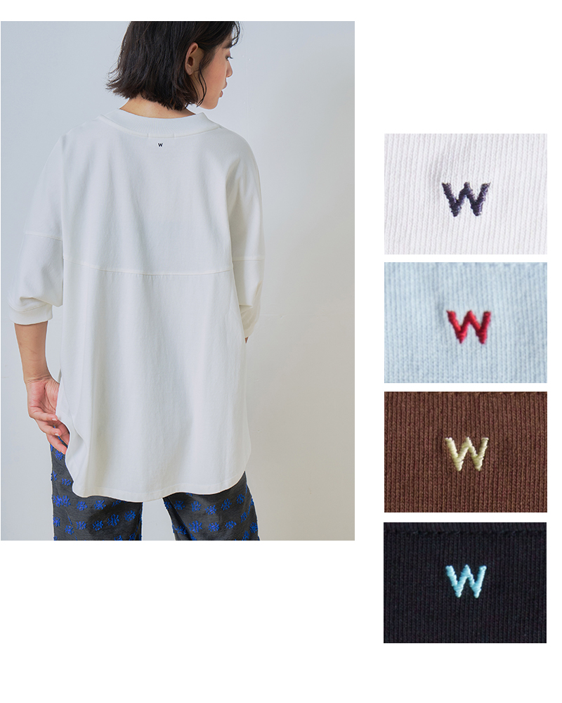 whyto(ホワイト)ラウンドスイッチTシャツ“roundswitchtee”wht25hbl4073