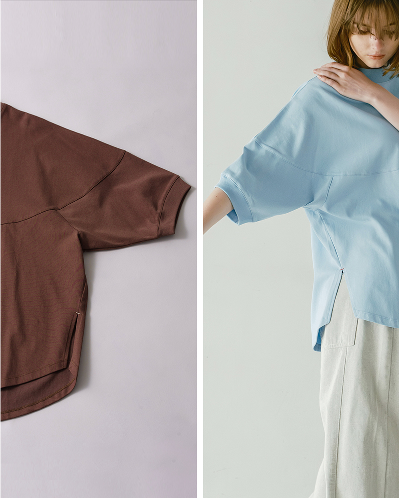 whyto(ホワイト)ラウンドスイッチTシャツ“roundswitchtee”wht25hbl4073