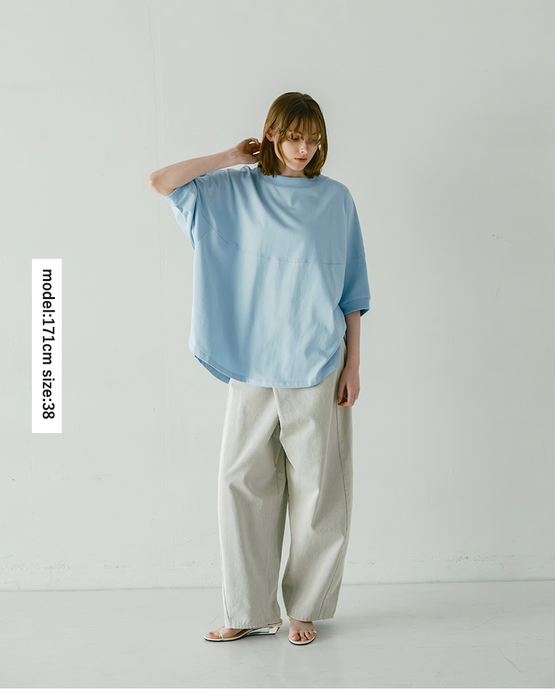 whyto(ホワイト)ラウンドスイッチTシャツ“roundswitchtee”wht25hbl4073