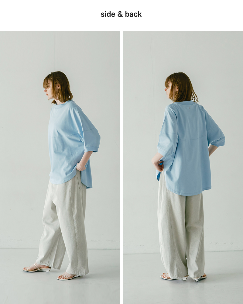 whyto(ホワイト)ラウンドスイッチTシャツ“roundswitchtee”wht25hbl4073