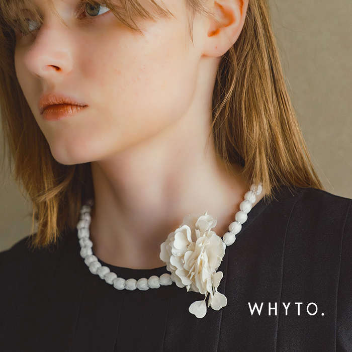 whyto(�z���C�g)2way�t�����[�u���[�`�l�b�N���X�g2wayflowerbrooch/necklace�hwht26hac4015