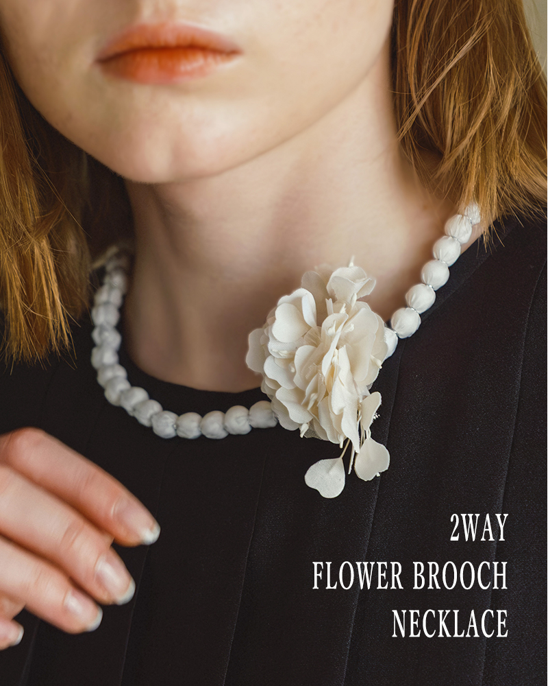 whyto(�z���C�g)2way�t�����[�u���[�`�l�b�N���X�g2wayflowerbrooch/necklace�hwht26hac4015