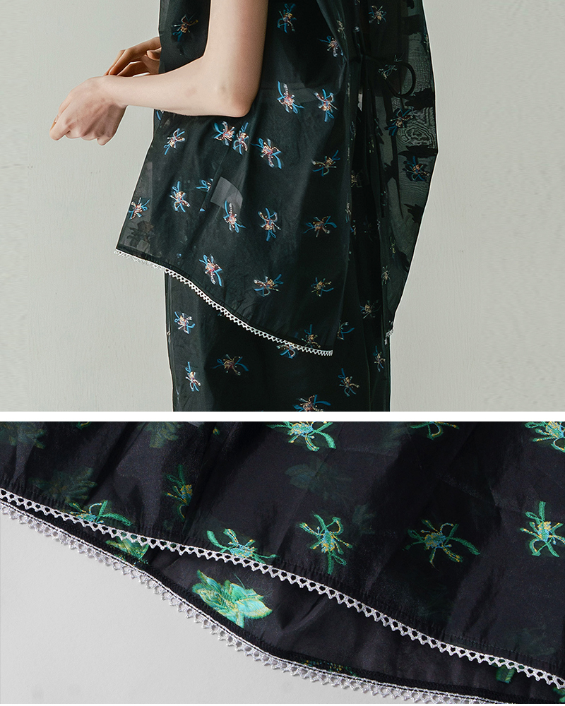 whyto(�z���C�g)�}���x���[�V���N�o�b�N�I�[�v���V�A�[�t�����[�u���E�X�gbackopensheerflowerblouse�hwht26hbl4091