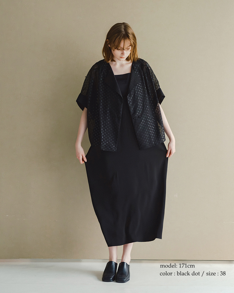 whyto(�z���C�g)�M���U�[�n�[�t�X���[�u�W���P�b�g�ggatherhalfsleevejacket�hwht26hbl4093