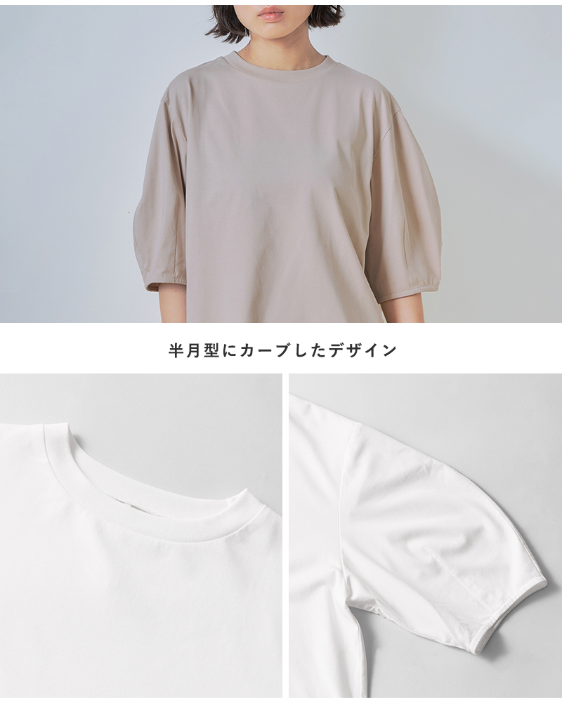 whyto(ホワイト)コットンカーブスリーブTシャツ“curvesleevetee”wht26hcs4012