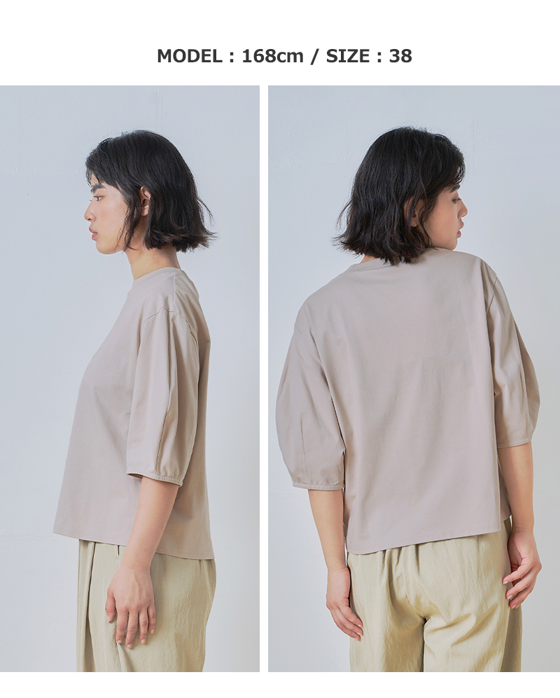 whyto(ホワイト)コットンカーブスリーブTシャツ“curvesleevetee”wht26hcs4012