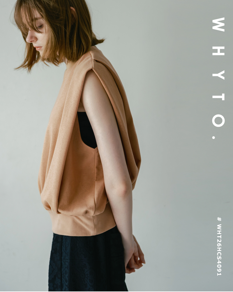 whyto(�z���C�g)�V�����_�[�f�U�C���^�b�N�g�b�v�X�gshouldertucktops�hwht26hcs4091