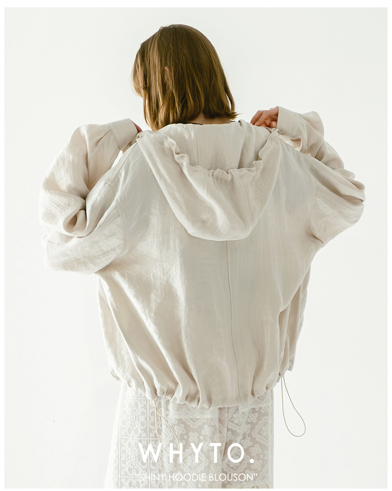 whyto(�z���C�g)�V���C�j�[�t�[�f�B�[�u���]���gshinyhoodieblouson�hwht26hjk4055
