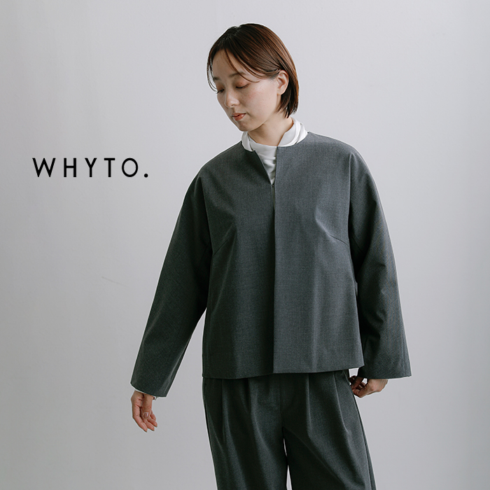 whyto(�z���C�g)�T�}�[�E�[�����C�N�m�[�J���[�W���P�b�g�gnocollarjacket�hwht26hjk4056