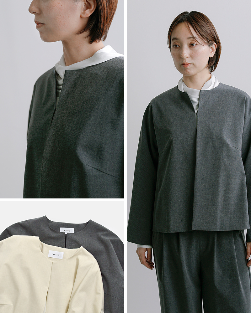 whyto(�z���C�g)�T�}�[�E�[�����C�N�m�[�J���[�W���P�b�g�gnocollarjacket�hwht26hjk4056