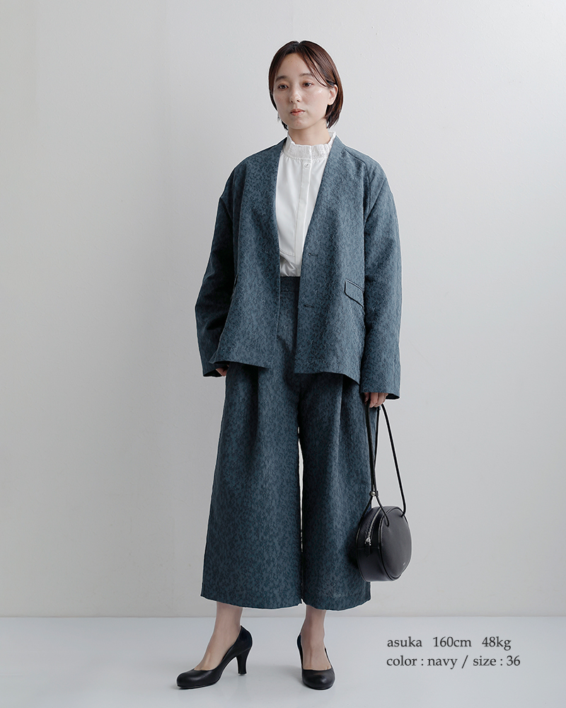 whyto(�z���C�g)�W���K�[�h�X���b�g�I�[�o�[�T�C�Y�W���P�b�g�gjacquardslitoverjacket�hwht26hjk4059