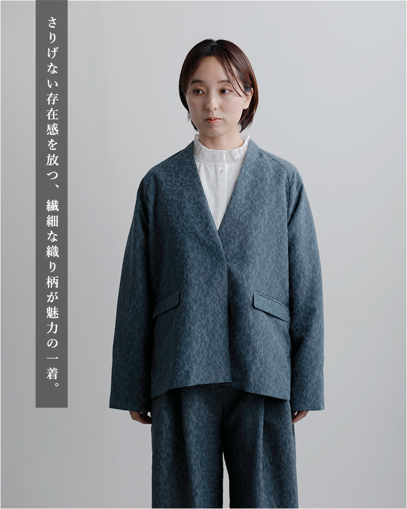 whyto(�z���C�g)�W���K�[�h�X���b�g�I�[�o�[�T�C�Y�W���P�b�g�gjacquardslitoverjacket�hwht26hjk4059