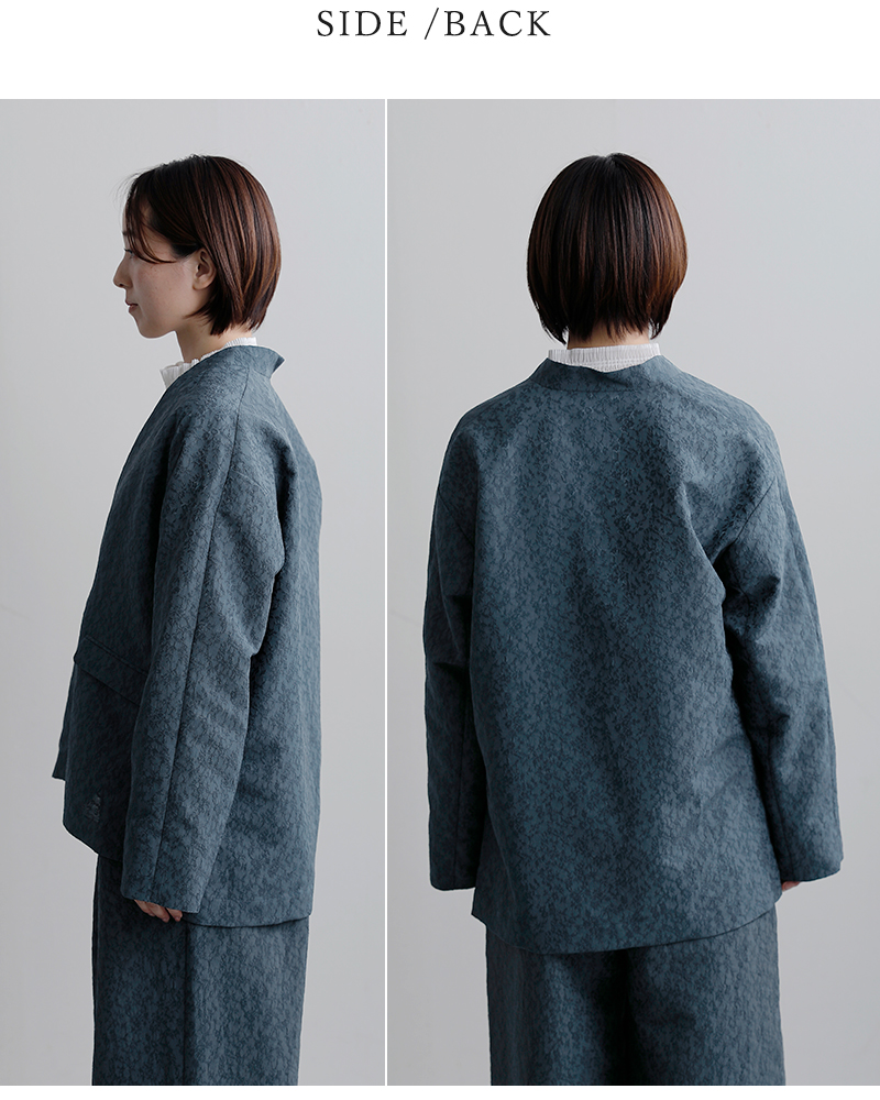 whyto(�z���C�g)�W���K�[�h�X���b�g�I�[�o�[�T�C�Y�W���P�b�g�gjacquardslitoverjacket�hwht26hjk4059