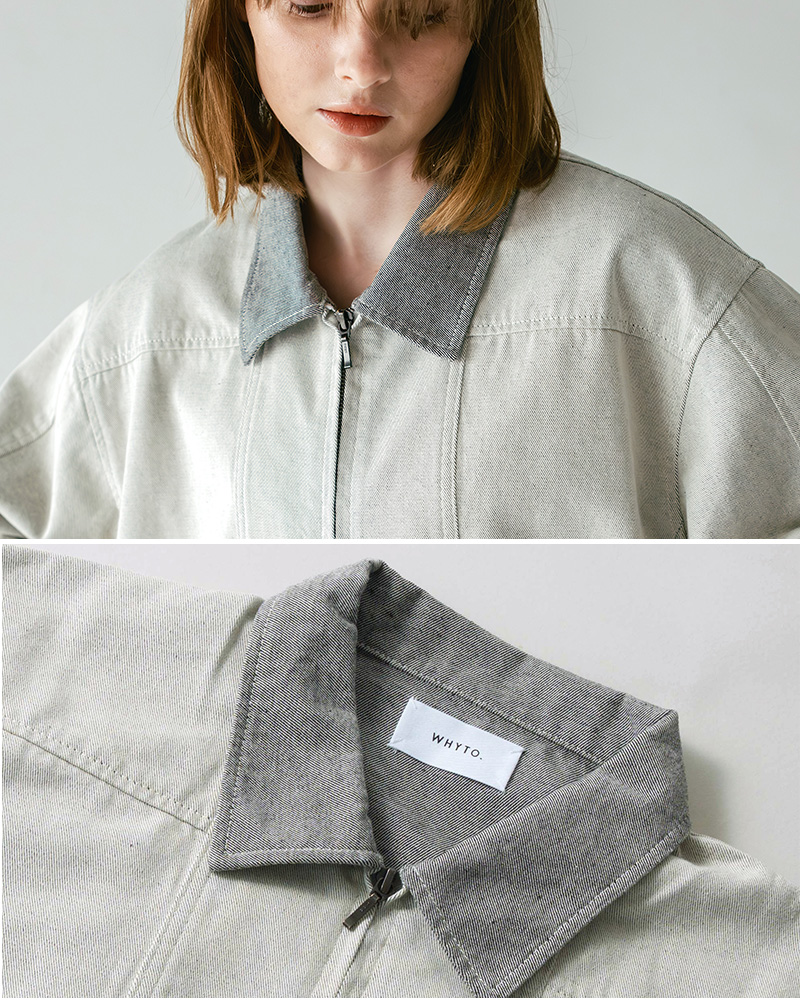 whyto(�z���C�g)�R�b�g���f�j���_�u���W�b�v�W���P�b�g�gdenimzipjacket�hwht26hjk4060