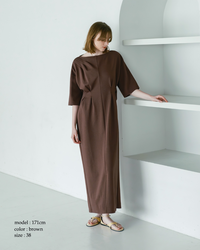 whyto(ホワイト)アシンメトリータックドレス“asymmetrytuckdress”wht26hop4078
