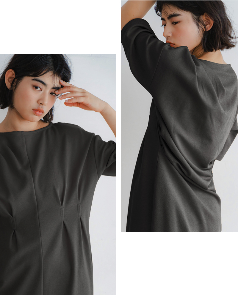 whyto(ホワイト)アシンメトリータックドレス“asymmetrytuckdress”wht26hop4078