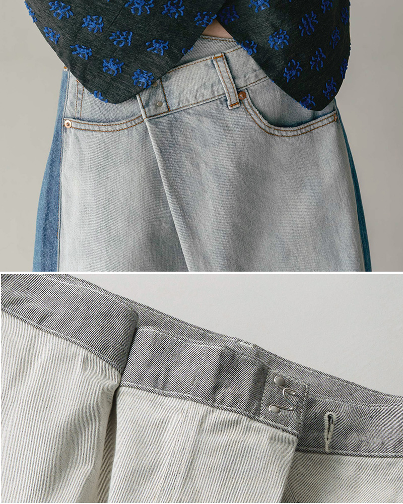 whyto(�z���C�g)�A�V�����g���[�^�b�N�f�j���p���c�gasymmetrytuckdenim�hwht26hpt4068