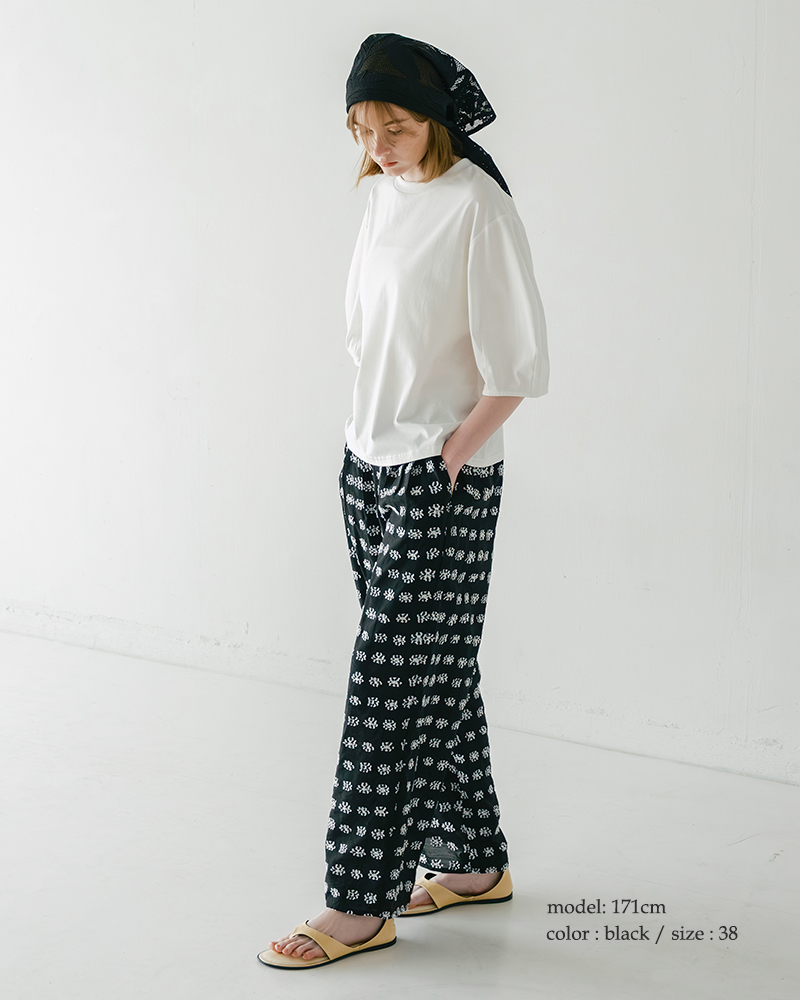 whyto(�z���C�g)2�^�b�N�W���K�[�h���C�h�p���c�gjacquardwidepants�hwht26hpt4070