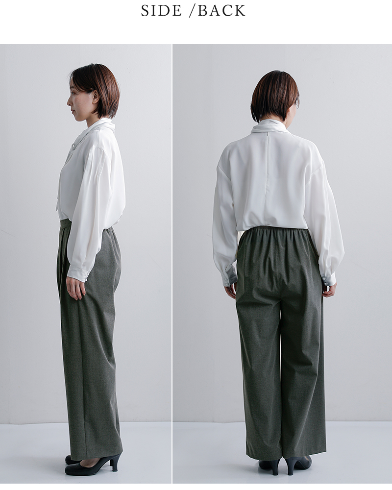 whyto(�z���C�g)�T�}�[�E�[�����C�N�^�b�N���C�h�g���E�U�[�p���c�gtuckwidetrouser�hwht26hpt4071