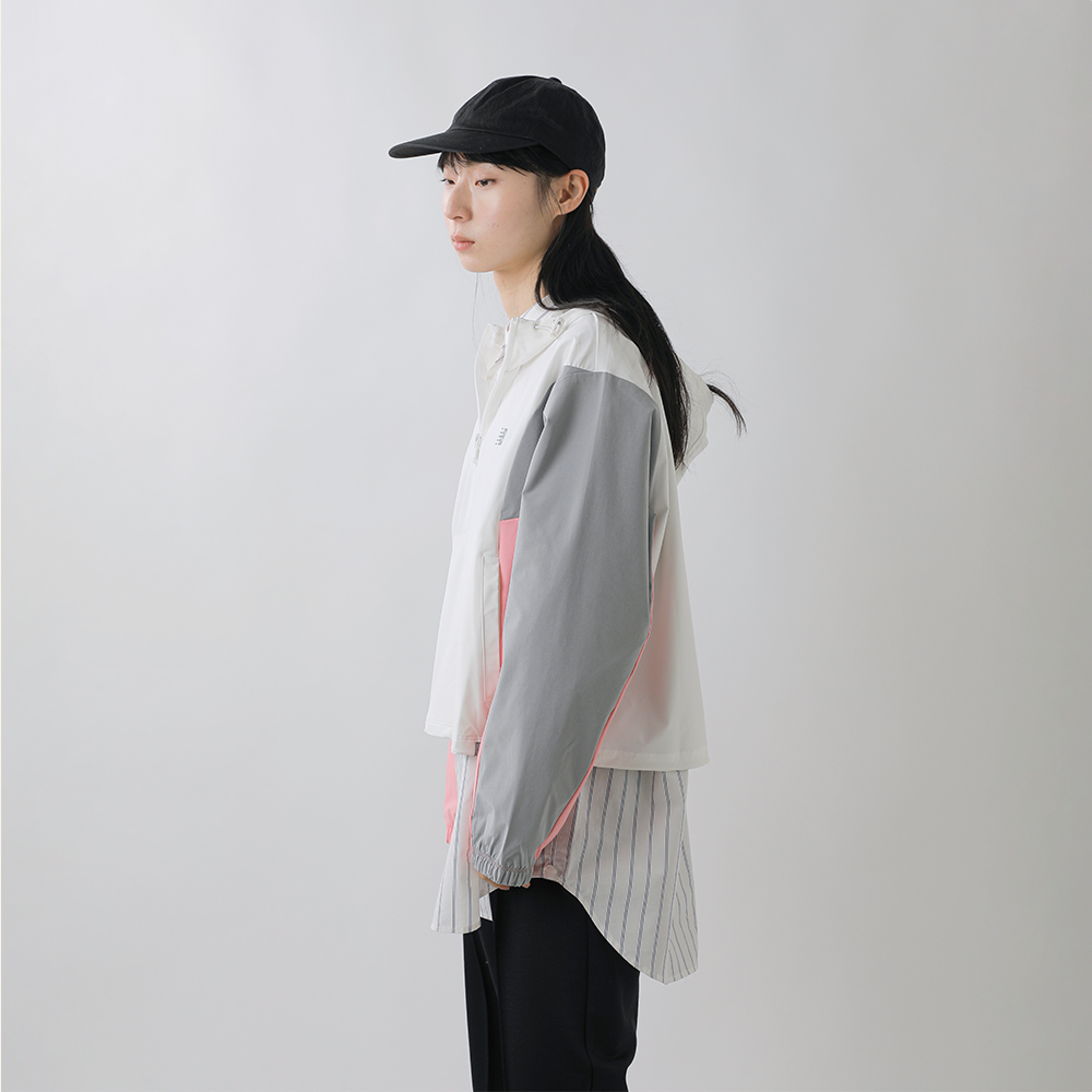 new balance(ニューバランス)ウーブンフーデッドジャケットwj61m2mg