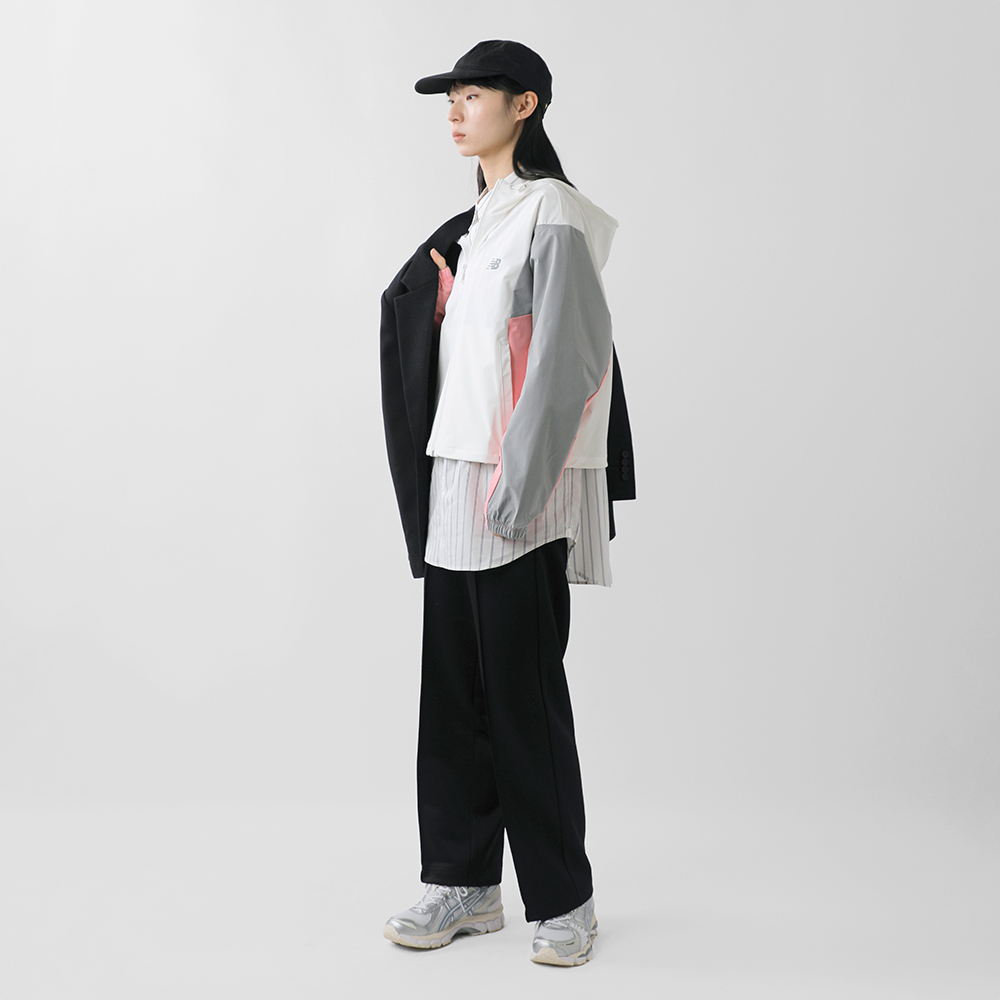 new balance(ニューバランス)ウーブンフーデッドジャケットwj61m2mg