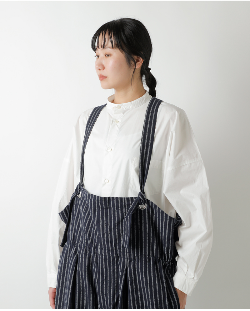 my beautiful landlet(マイ ビューティフル ランドレット)ストライプカールヤーンサロペットwm01-ob2610103