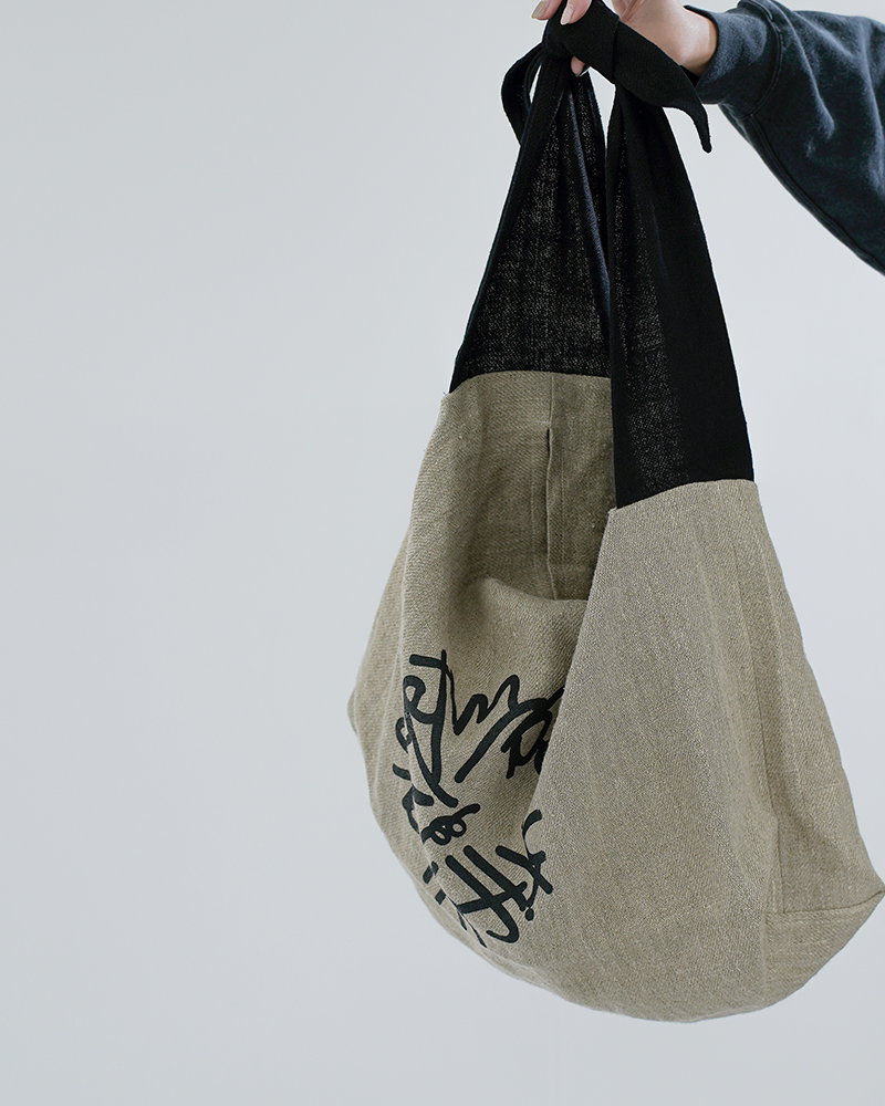 my beautiful landlet(マイ ビューティフル ランドレット)セミウェットリネンショルダーバッグwm02-ac2610205