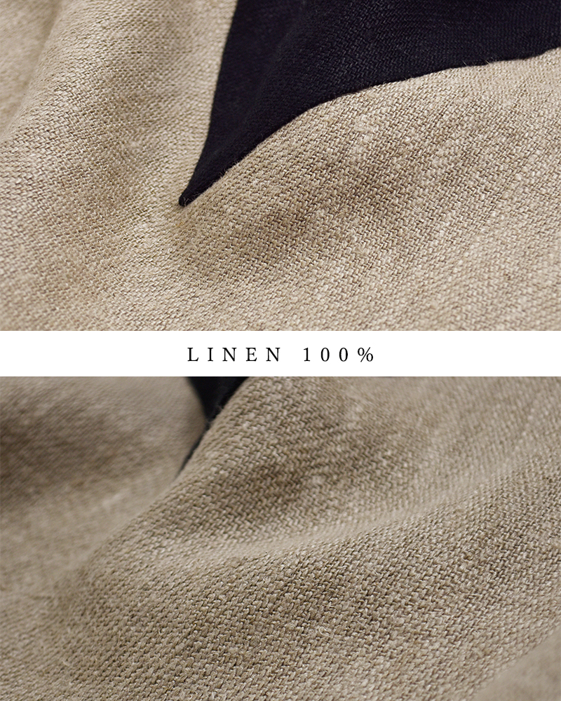 my beautiful landlet(マイ ビューティフル ランドレット)セミウェット リネン ショート スリーブ Vネック プルオーバー wm02-tp2610203