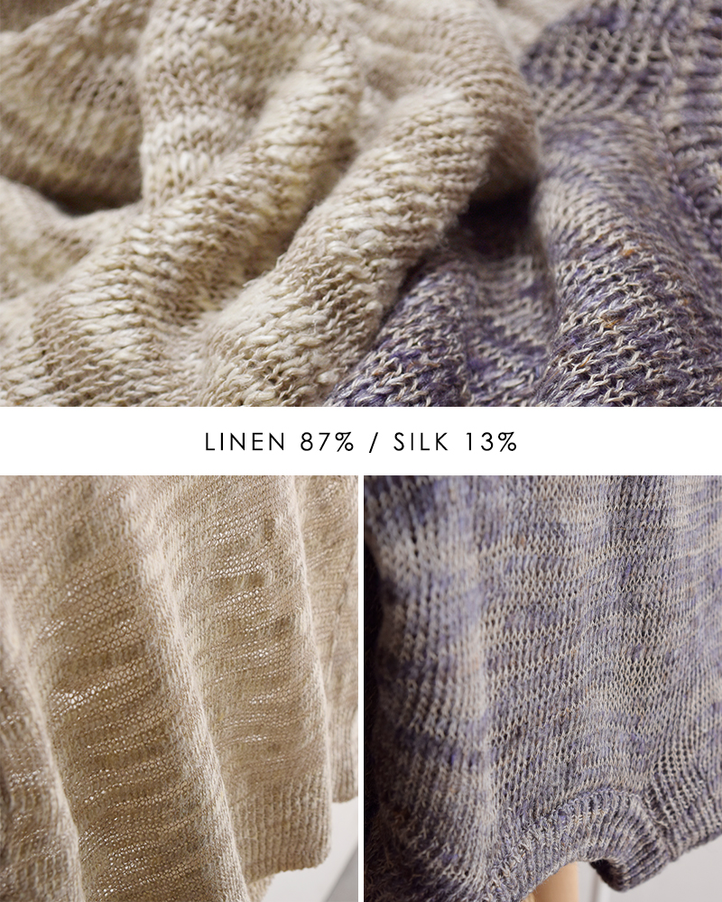 unfil(アンフィル)リネン シルク メランジ スラブヤーン ベスト “linen ＆ silk melange slub yarn vest” wxsp-uw102