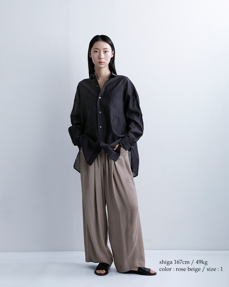 unfilビッグ イージー トラウザー パンツ “rayon gabardine pigment washed BIG easy trousers” wxsp-uw104
