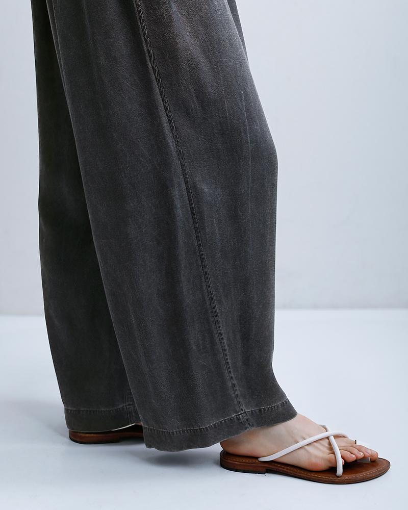 unfilビッグ イージー トラウザー パンツ “rayon gabardine pigment washed BIG easy trousers” wxsp-uw104